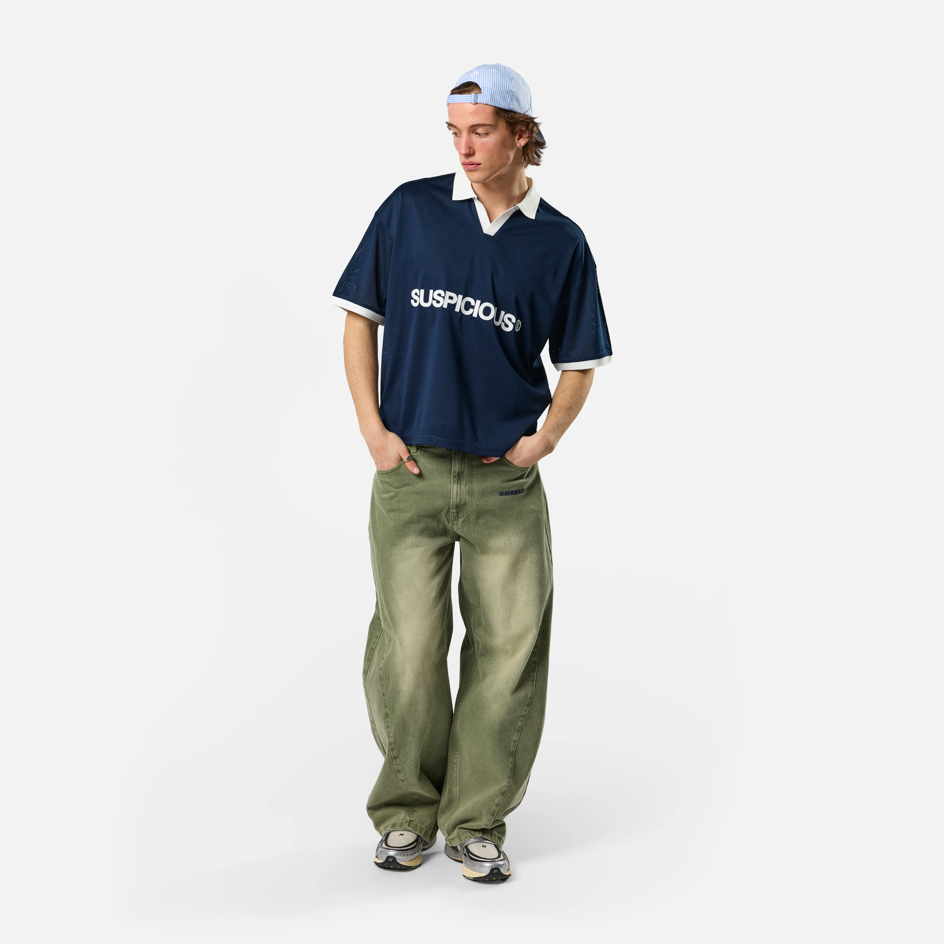 Spring 1 / Suspicious Mesh Football Top - Nightfall - Image 6