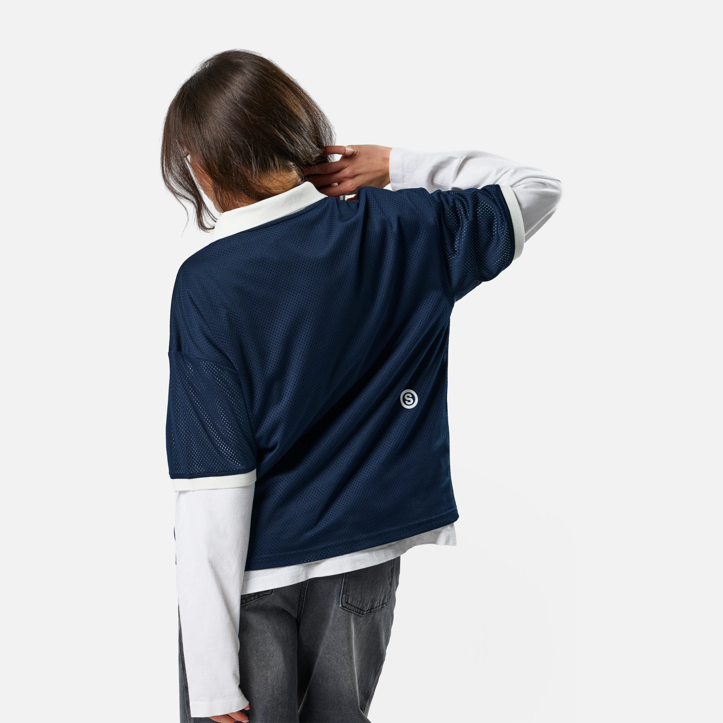 Spring 1 / Suspicious Mesh Football Top - Nightfall - Image 8