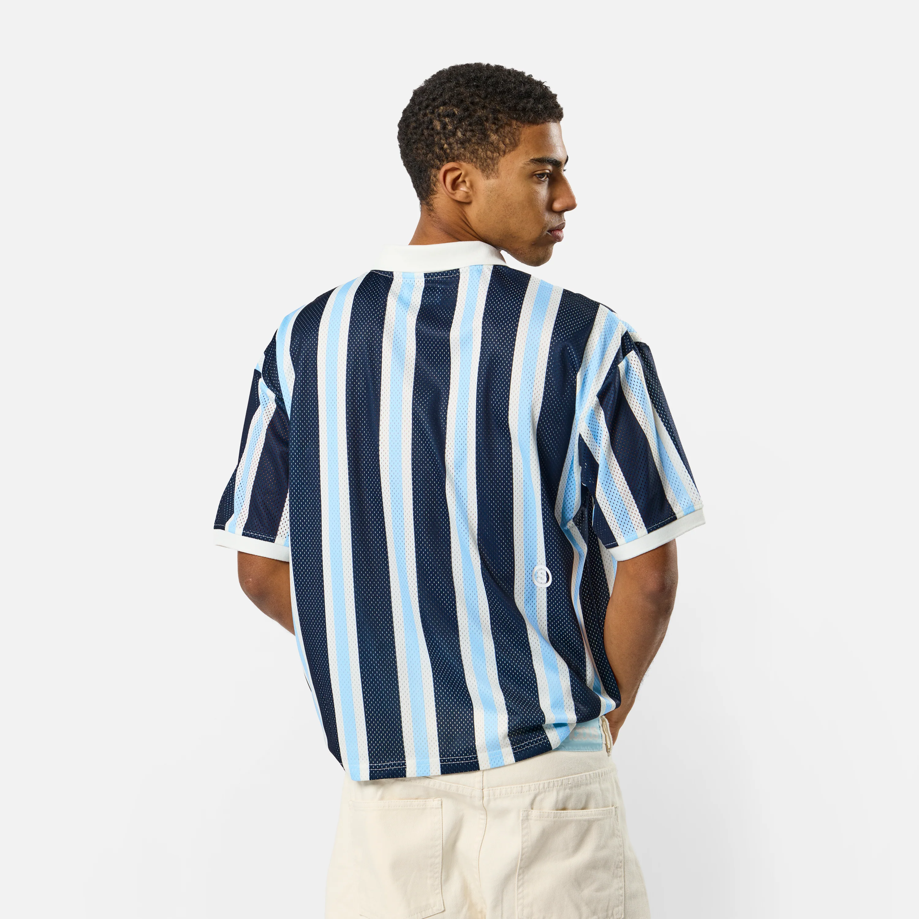 Spring 1 / Suspicious Mesh Football Top - Nightfall & Celestial Blue - Image 8