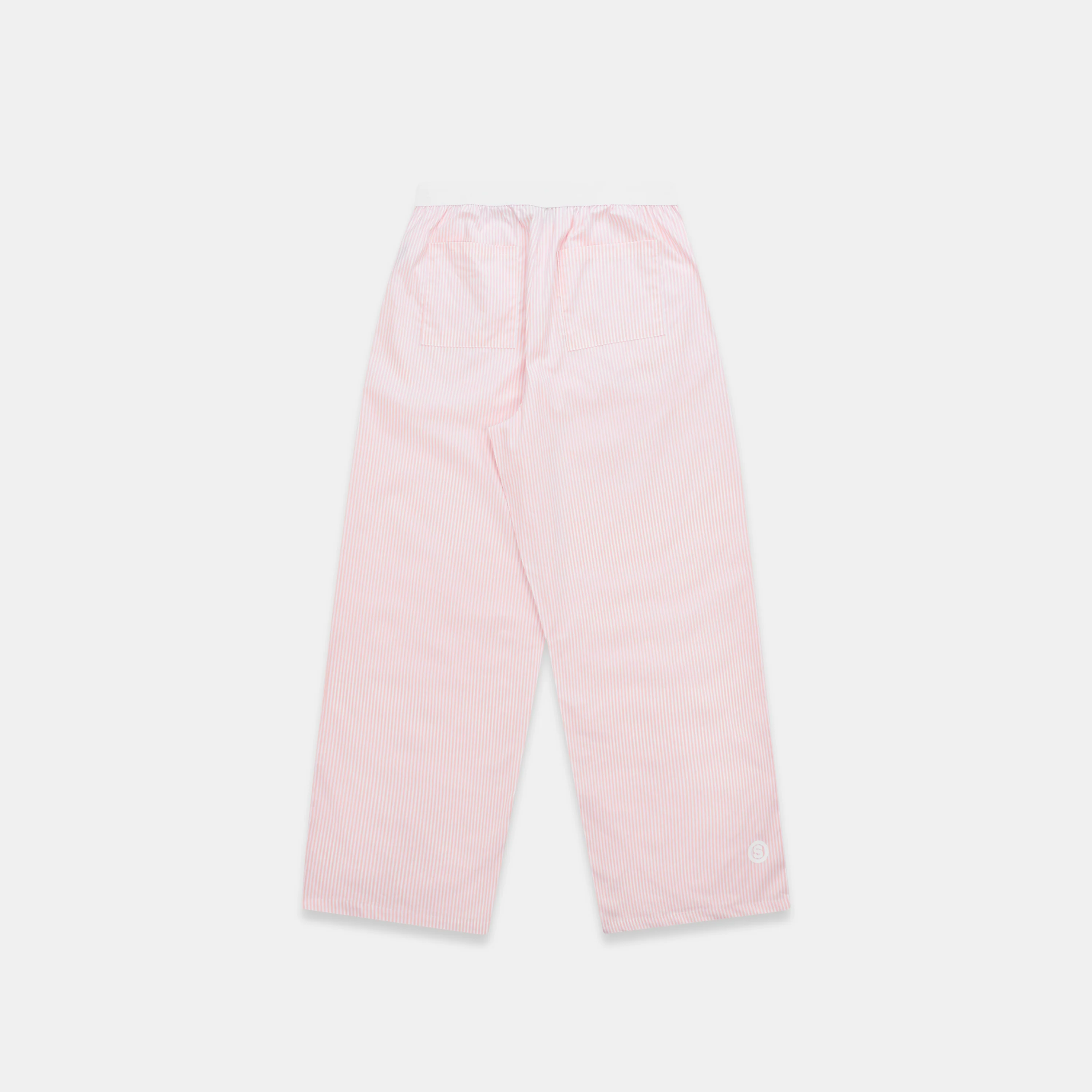 Spring 1 / Suspicious Striped Cotton Pants - Pink - Image 7