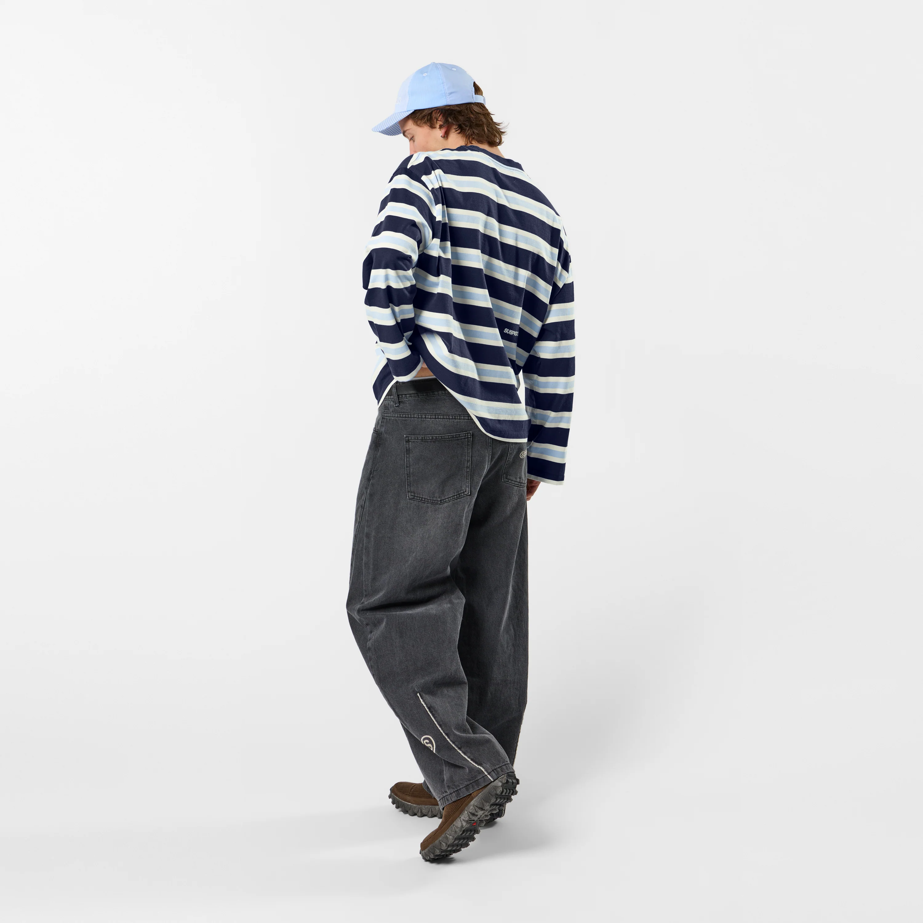 Spring 1 / Suspicious Striped Longsleeve - Nightfall & Celestial Blue - Image 3