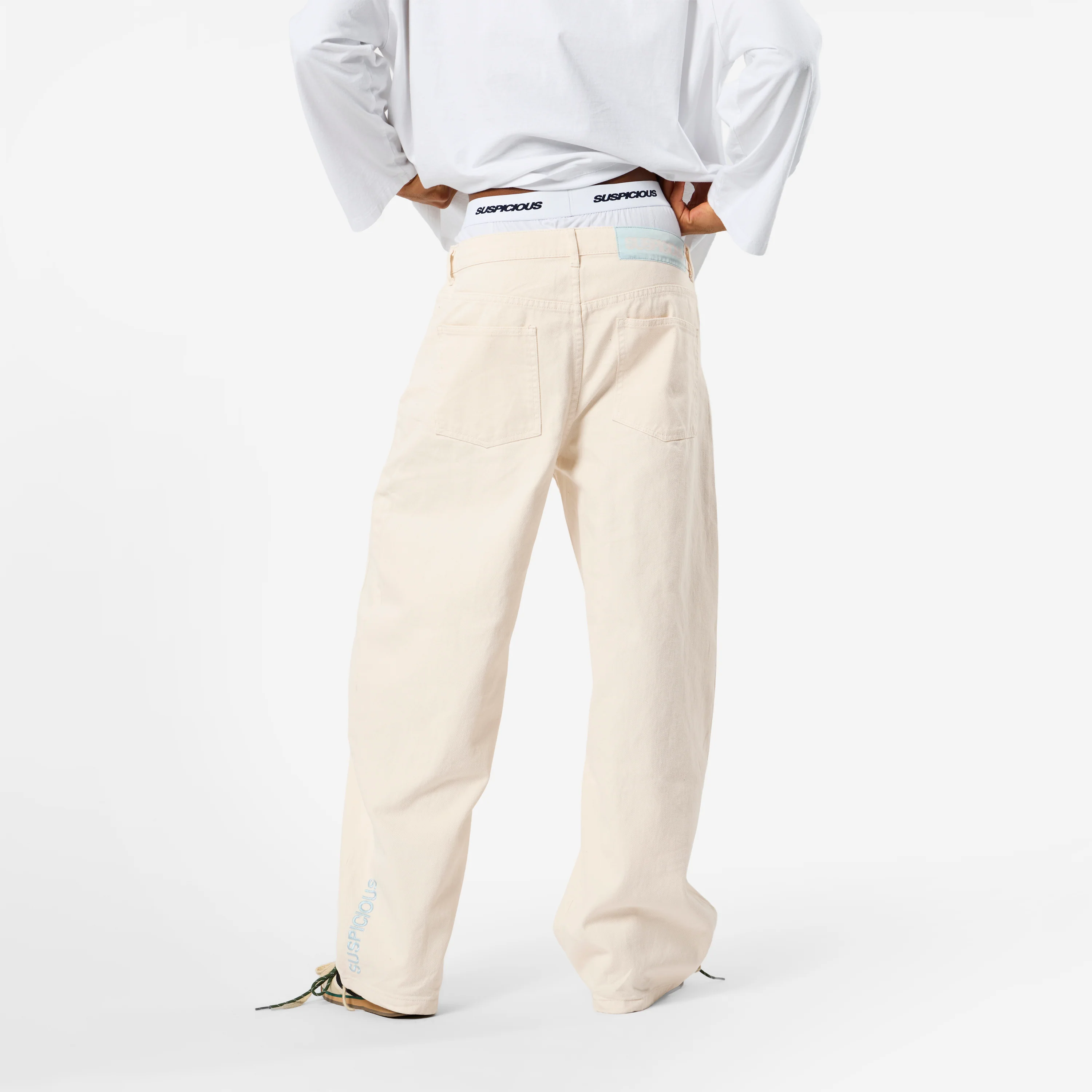Spring 1 / Vertified Barrel Jeans - Egret - Image 6