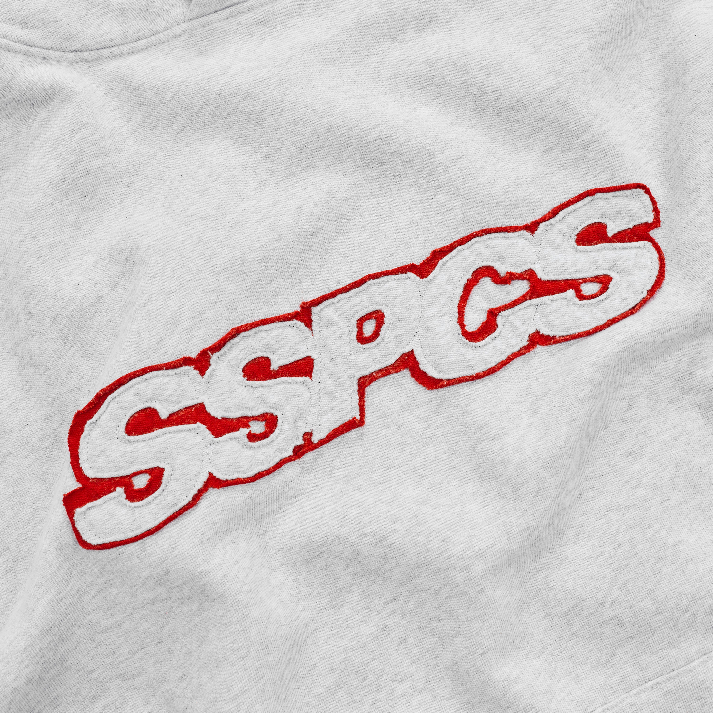 Summer Stripes / Red Layered SSPCS Applique Hoodie - Ash - Image 5