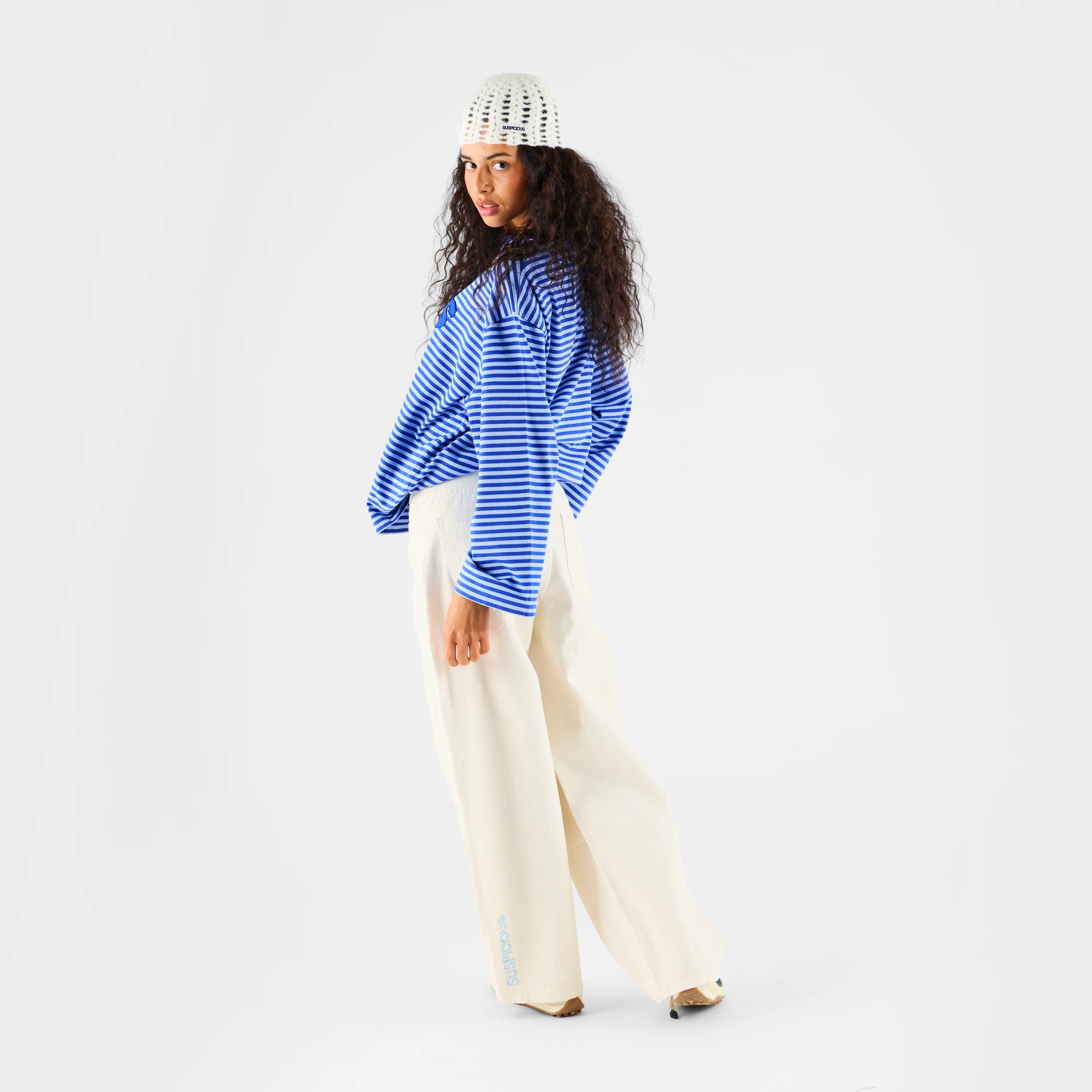 Summer Stripes / SSPCS Applique Striped Longsleeve - Blue - Image 6