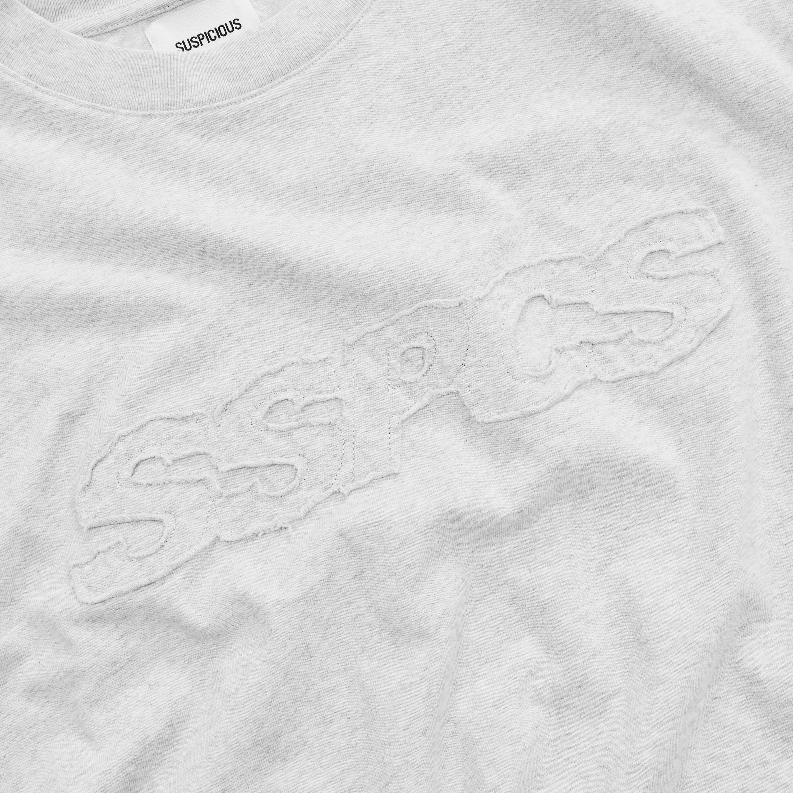 Summer Stripes / SSPCS Applique Tee - Ash - Image 5