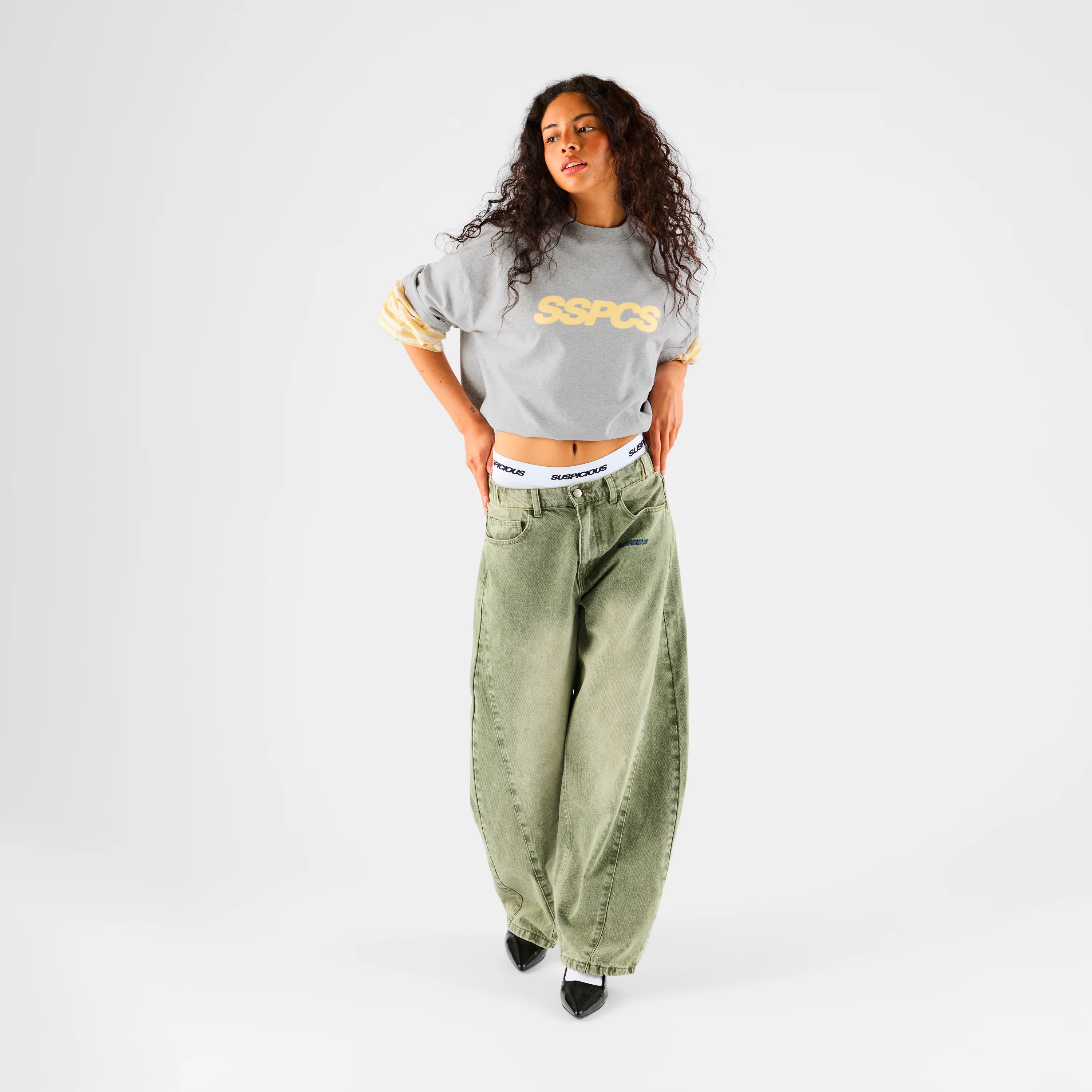 Summer Stripes / SSPCS Striped Layered Longsleeve - Ash & Butter - Image 3