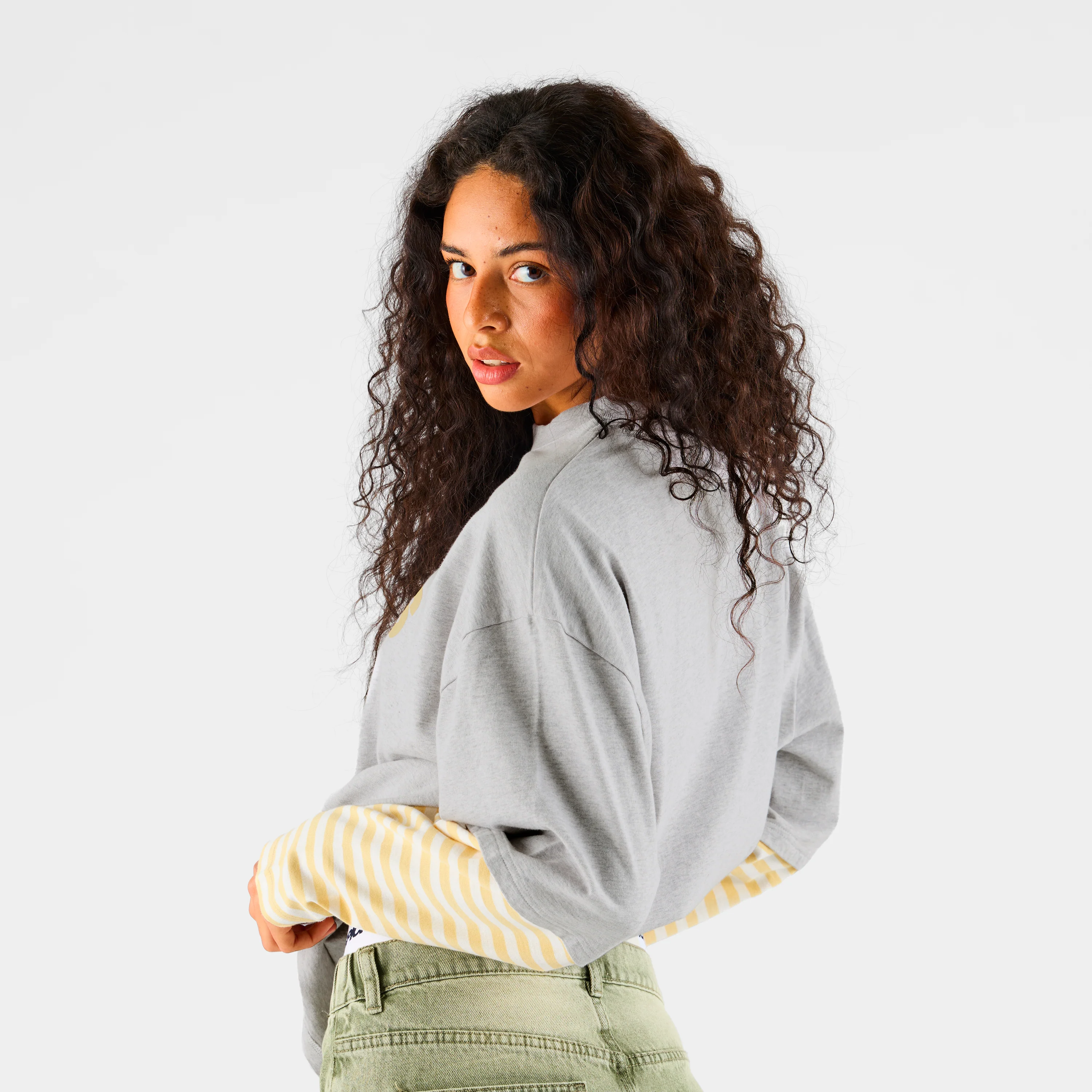 Summer Stripes / SSPCS Striped Layered Longsleeve - Ash & Butter - Image 6