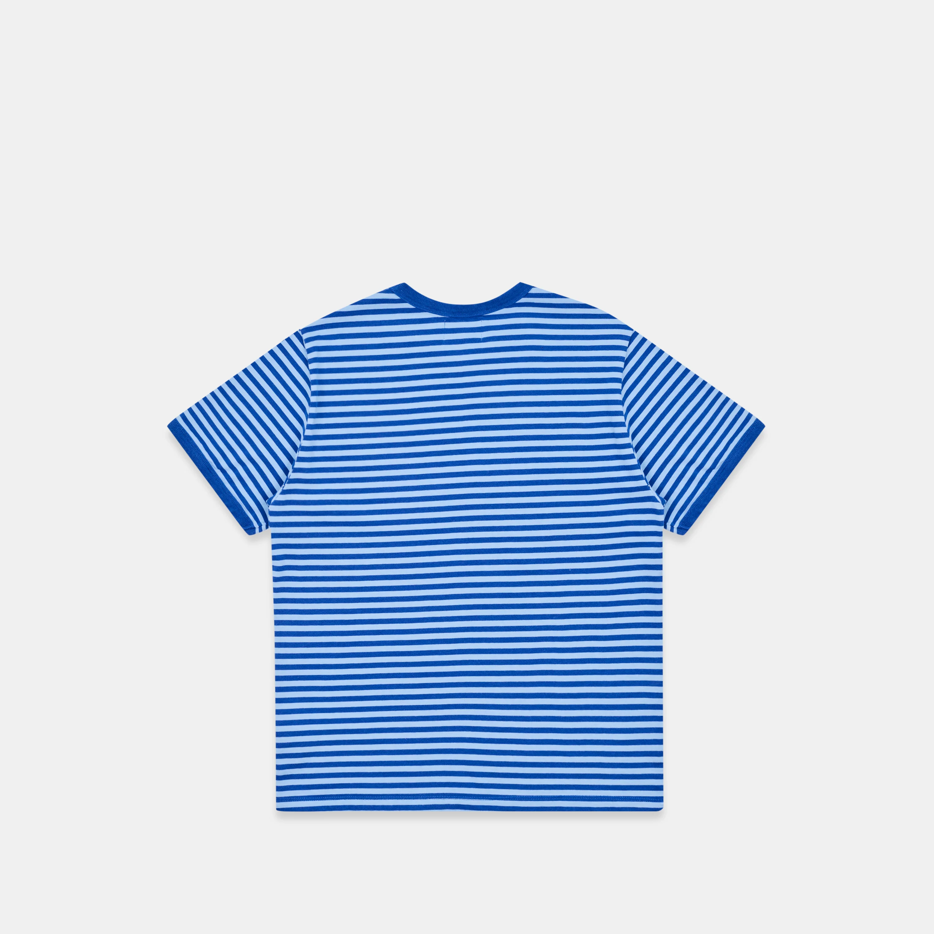 Summer Stripes / SSPCS Striped Ringer Tee - Blue - Image 9