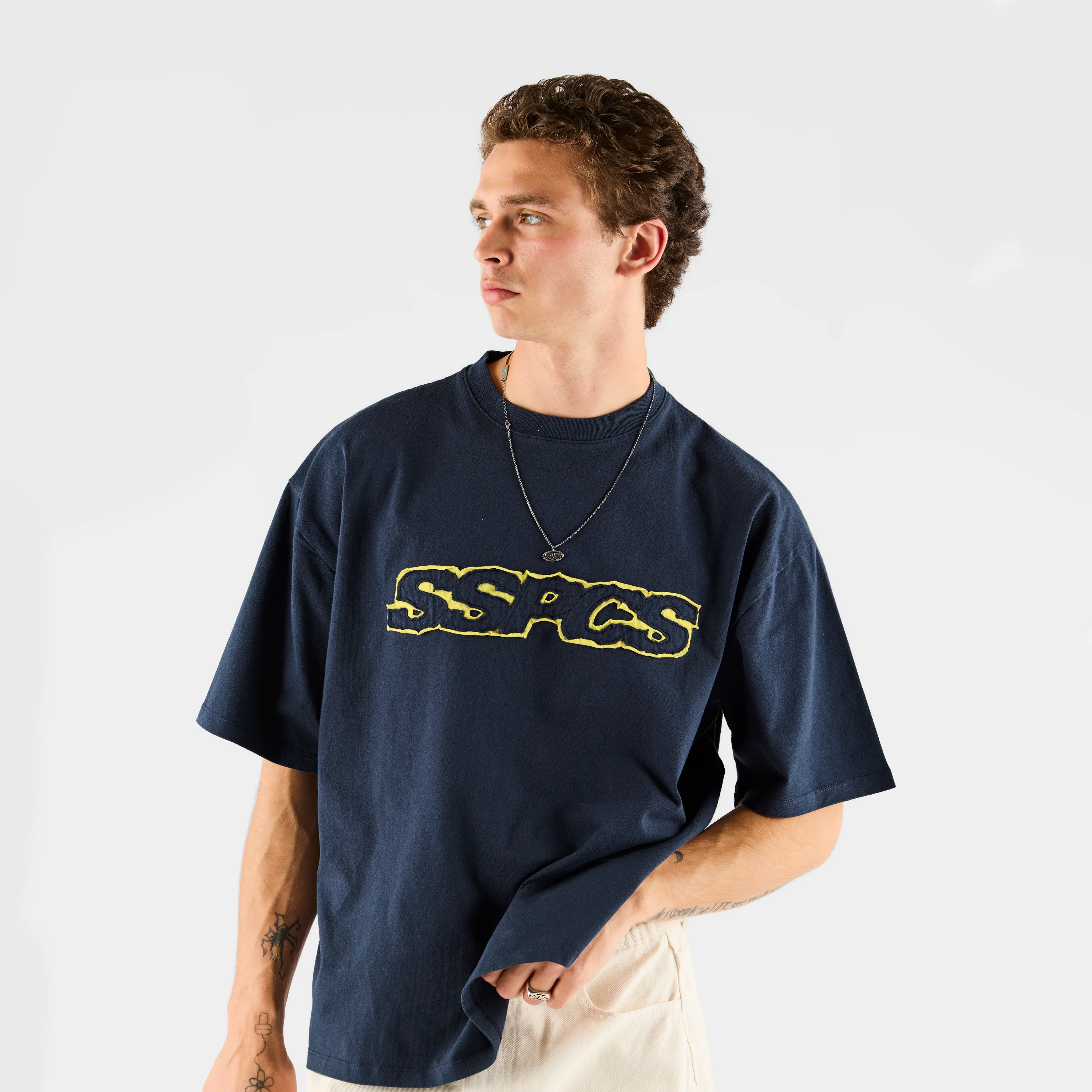 Summer Stripes / Yellow Layered SSPCS Applique Tee - Nightfall - Image 8