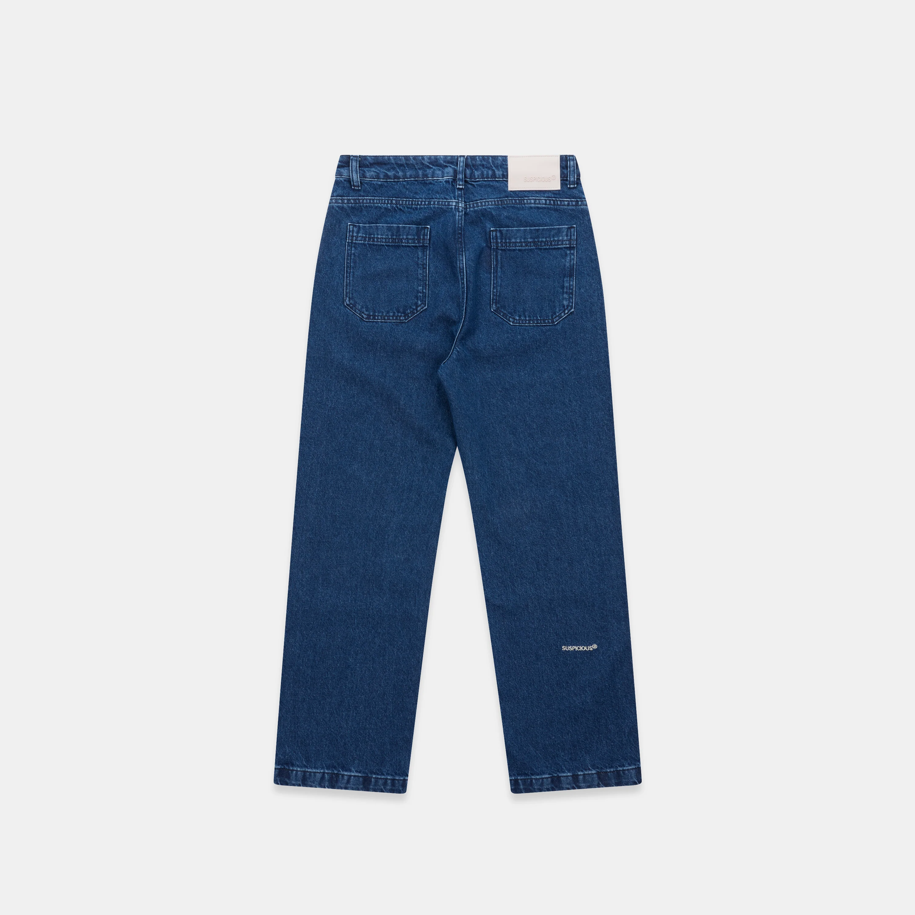 Wide Leg Denim - Dark Blue