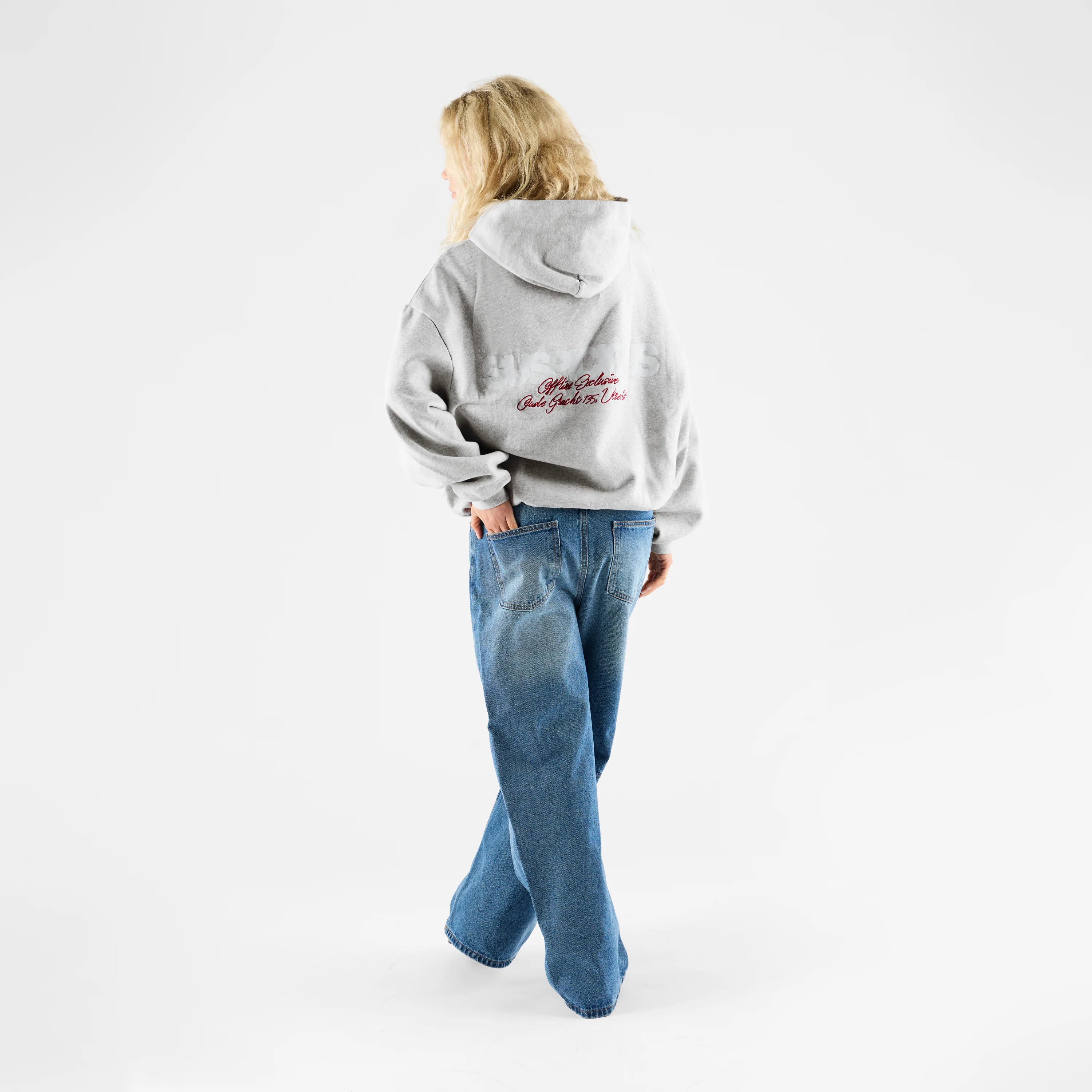 UTR Store Opening / Offline Block Party Hoodie - Neutral Heather - Image 4