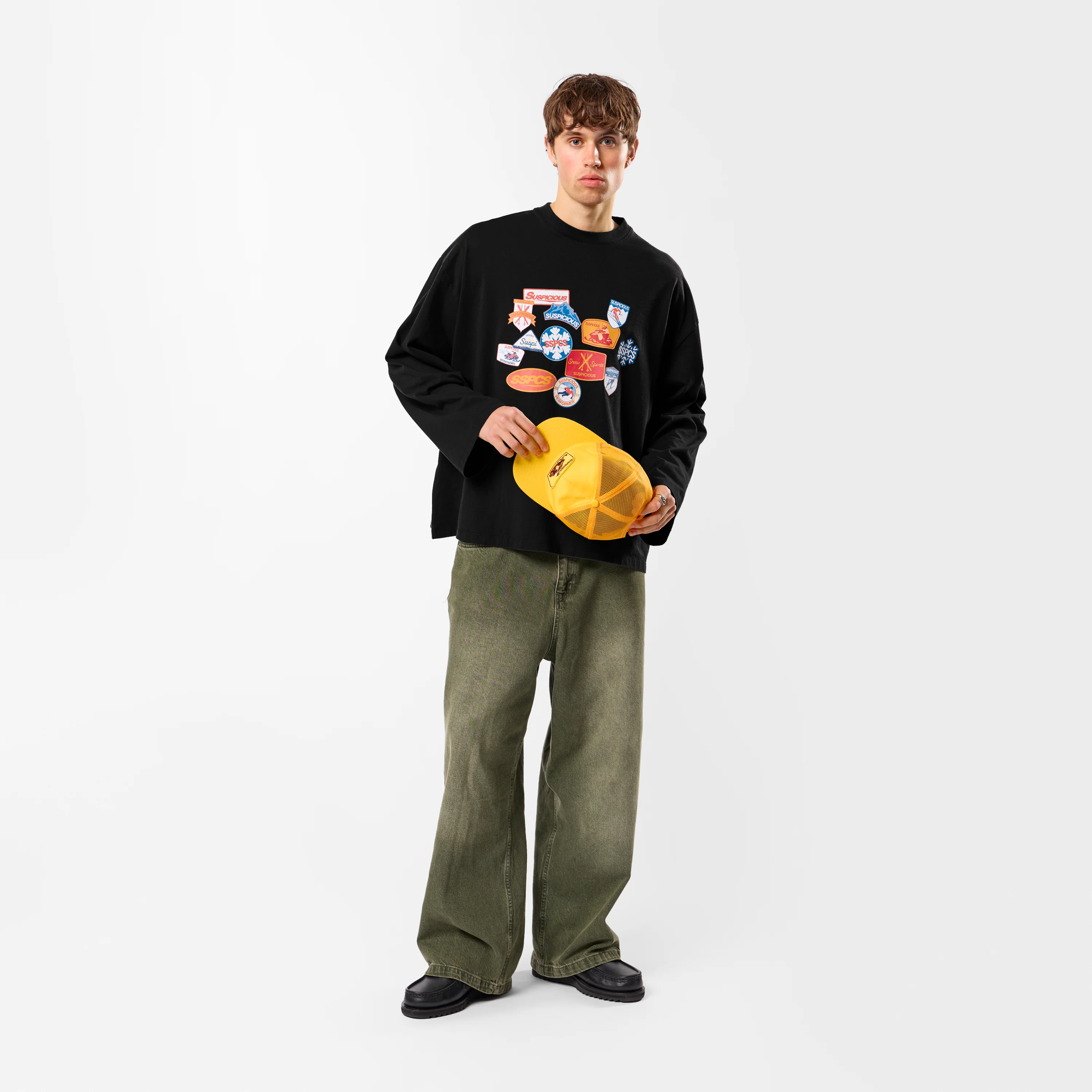 Winter3 / Patchwork Longsleeve - Black - Image 6