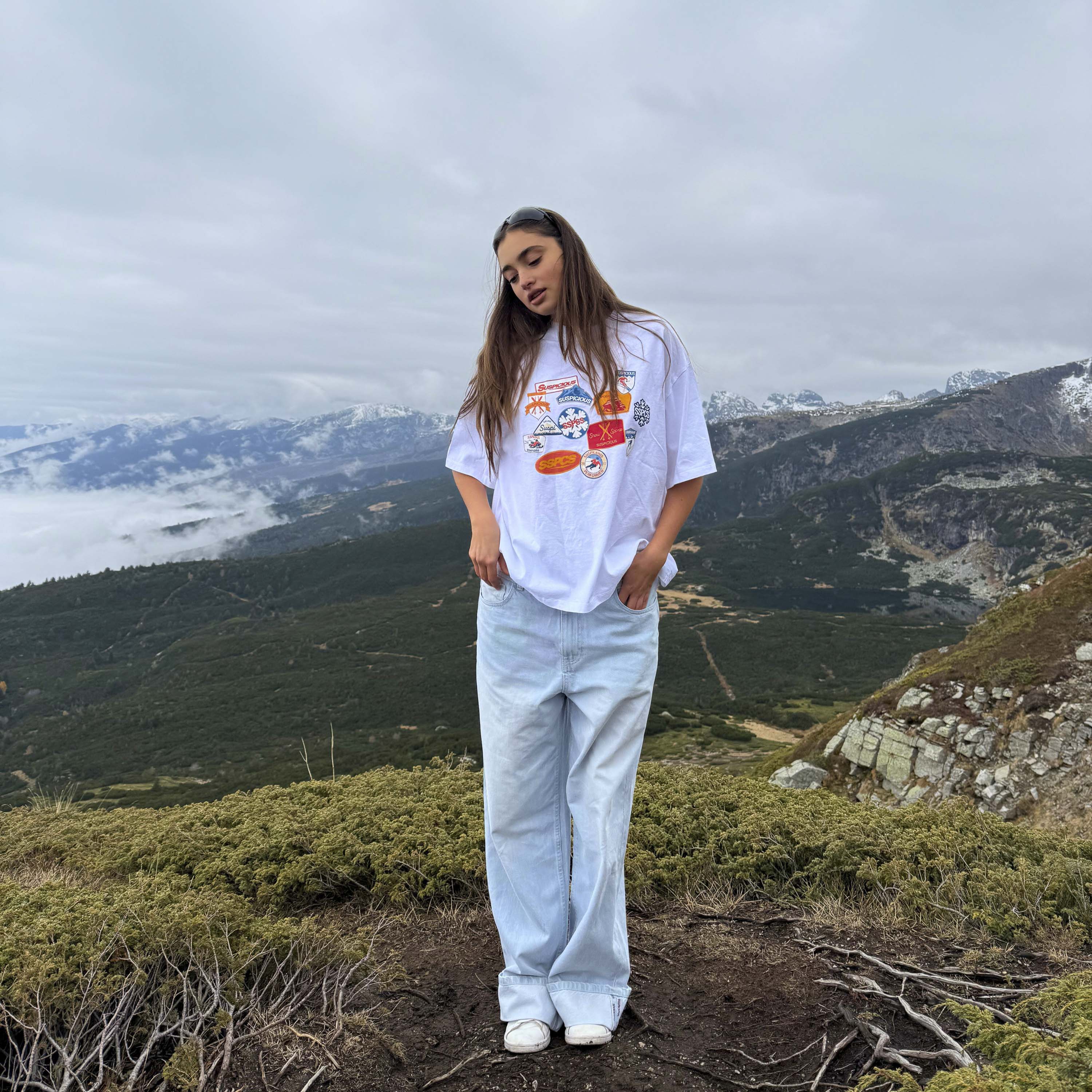 Winter3 / Patchwork Tee - White - Image 10
