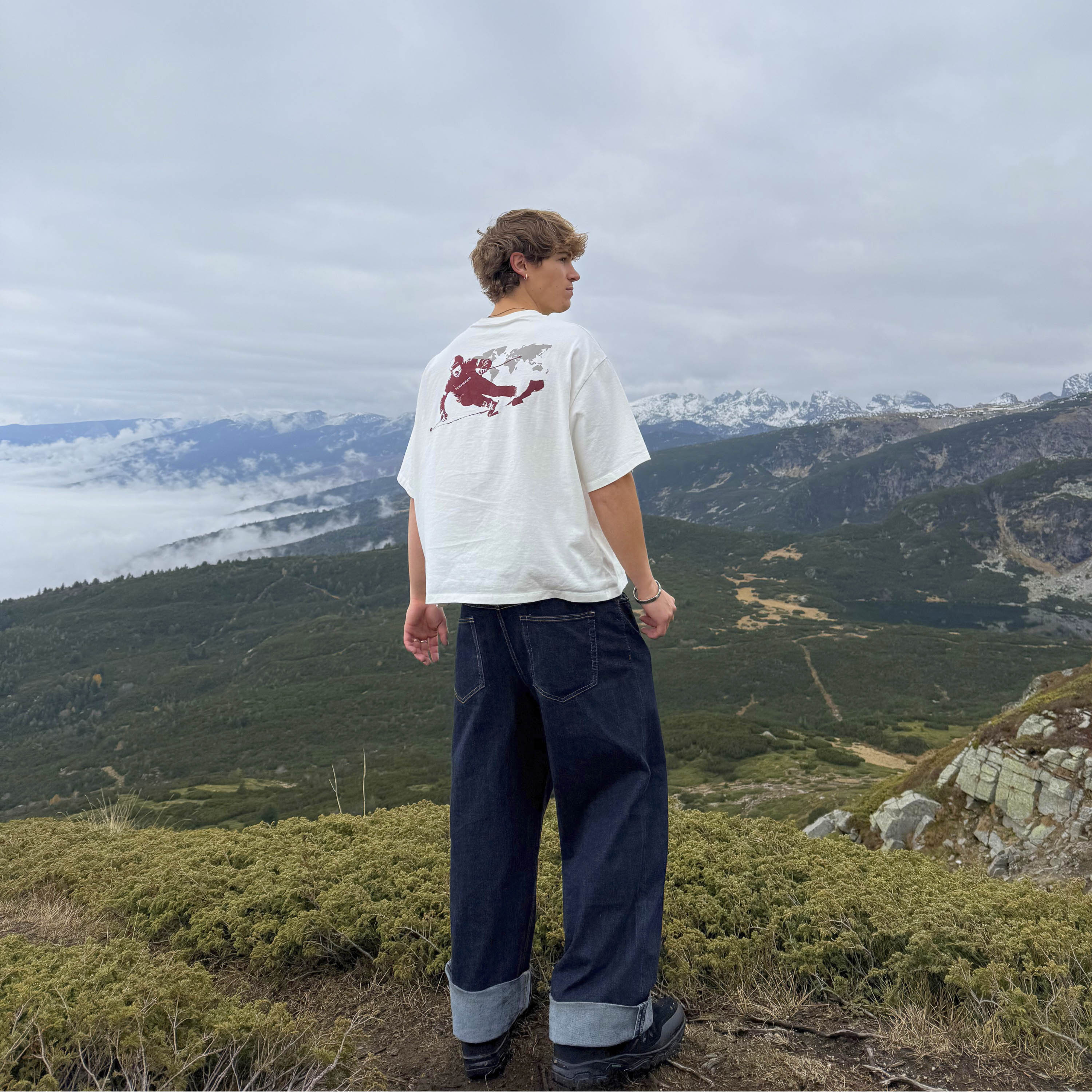 Winter3 / Race the map Tee - Natural - Image 11
