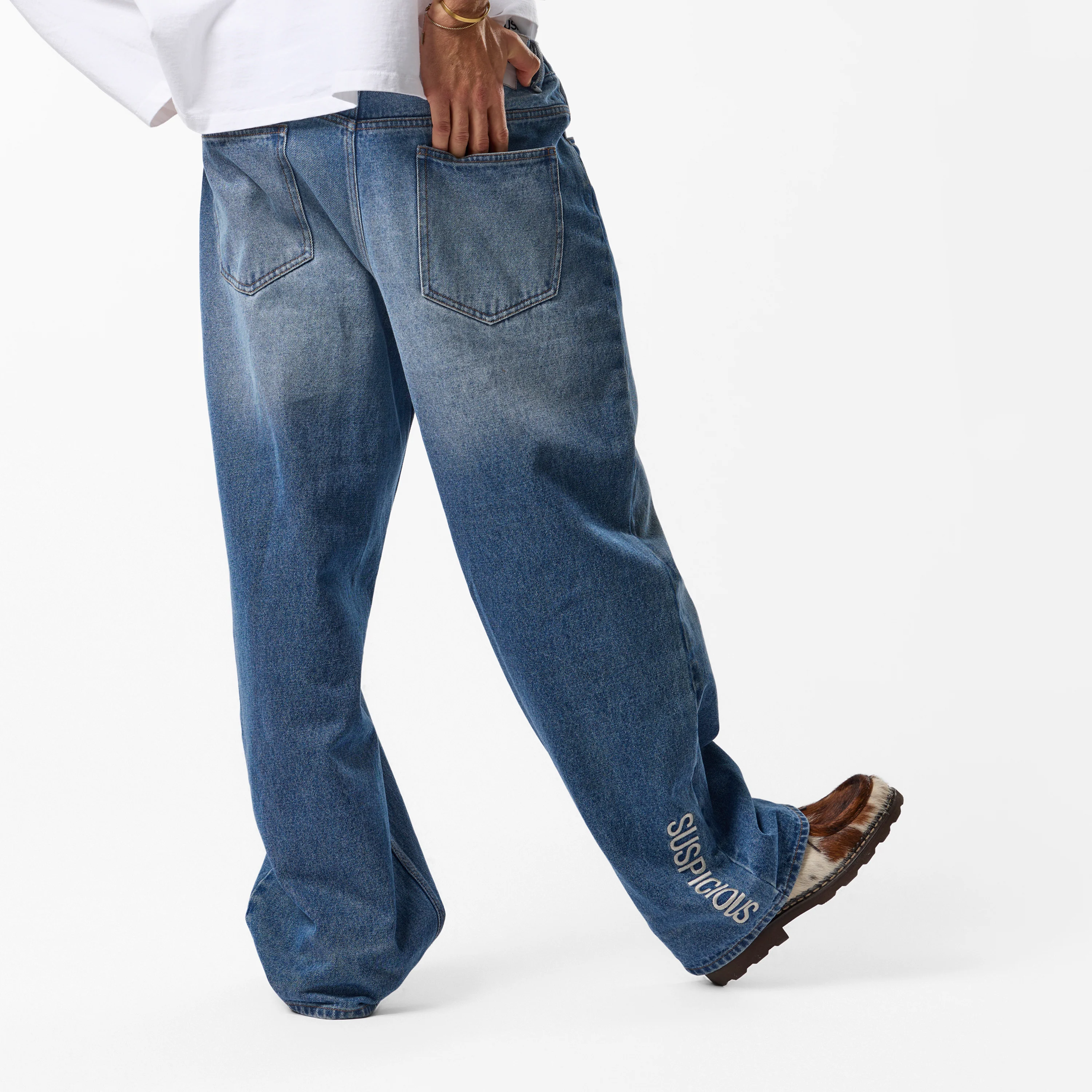 Winter4 / Vertified Baggy Jeans - Washed Blue - Image 6